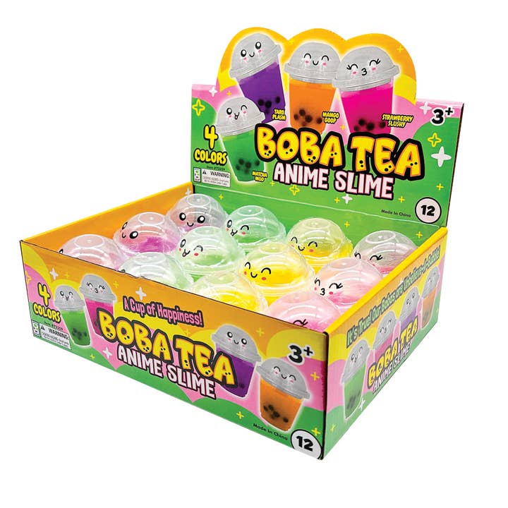 Geddes - Wholesale Putty/Slime - Kids - BOBA TEA ANIME SLIME 12/DSP4