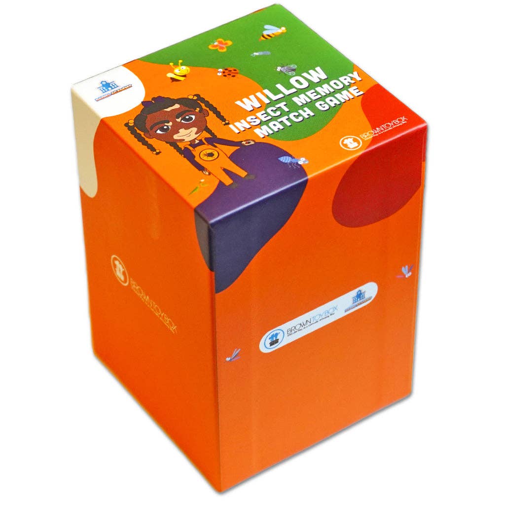 Brown Toy Box – wholesale Kluriga spel - Barn – Willow Insect Memory Match Game | Brun leksakslåda | Minnesaktivitet0