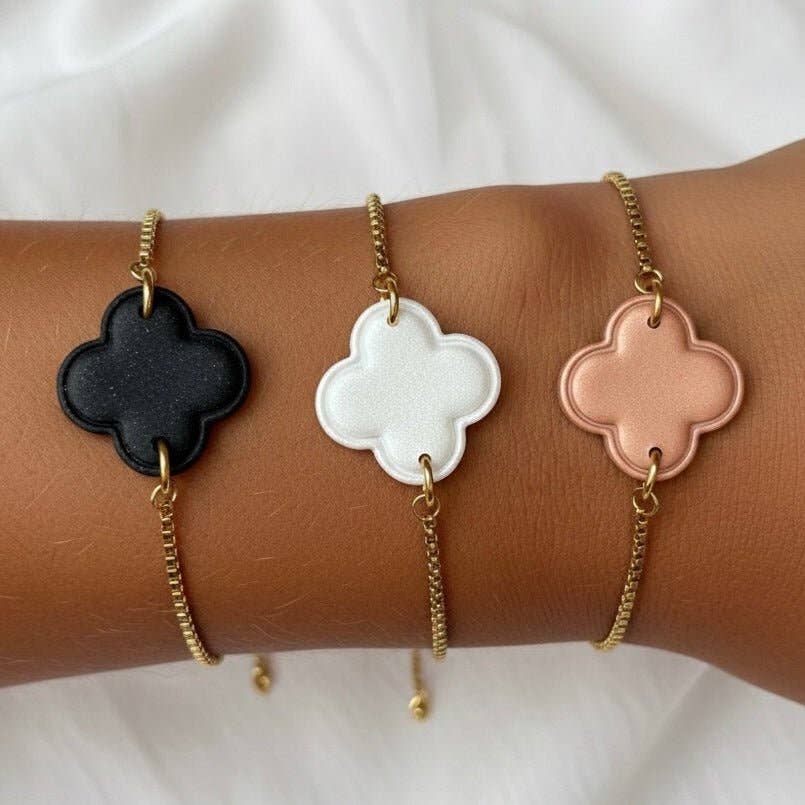 DUESTELLE ITALIA - Wholesale Charm/Dangle Bracelet - PURE CLOVER - Four-leaf clover bracelet1