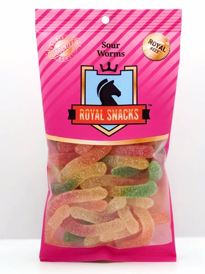 Saure Würmer für den Großhandel von Royal Snacks Inc.