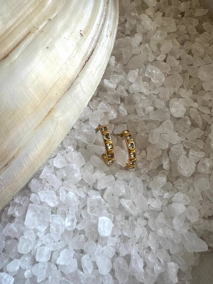 Caroline Hoops for wholesale by Sweet Grove Collective