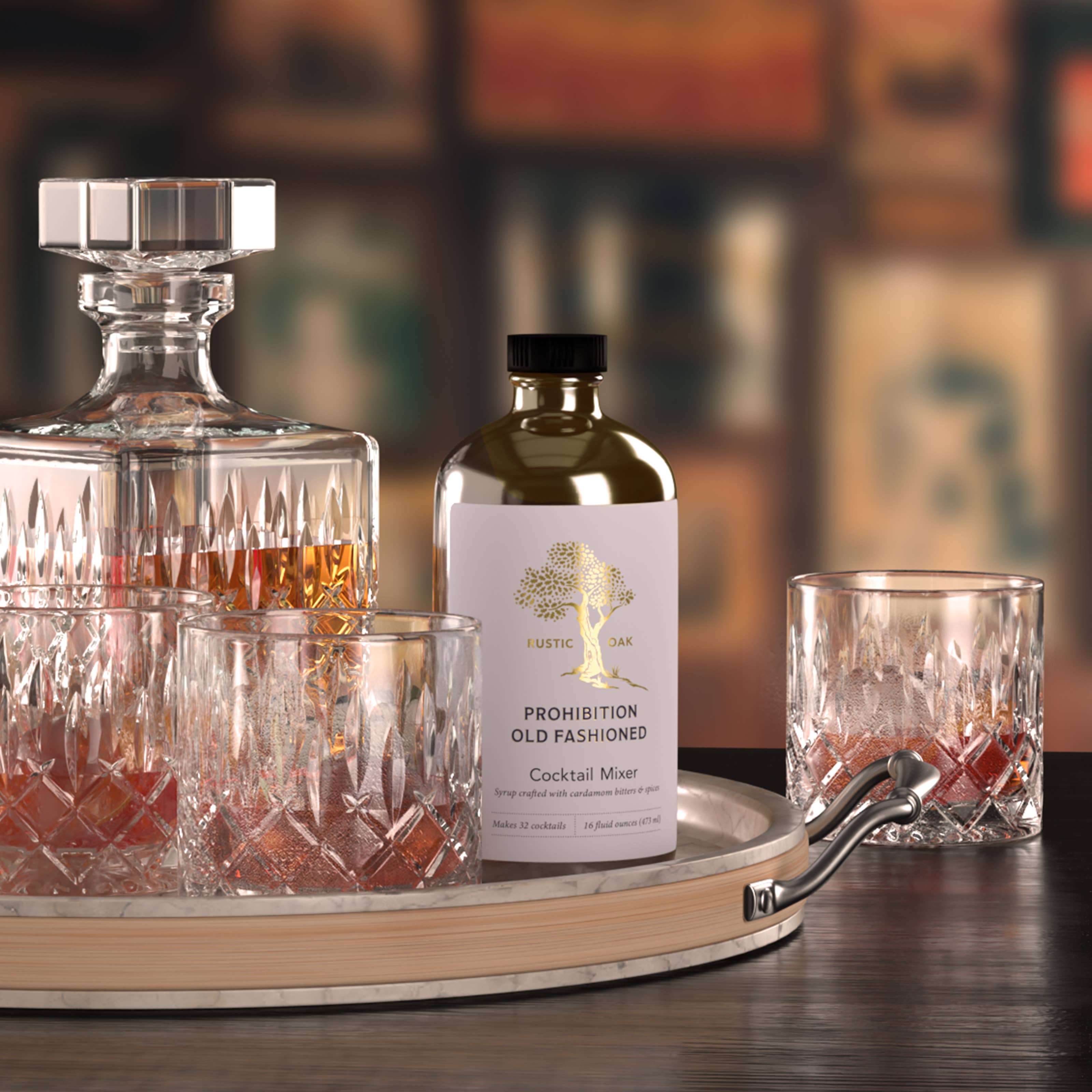 Rustic Oak - Wholesale Cocktail Mix/Syrup - Prohibition Old Fashioned Cocktail Mixer 8oz0