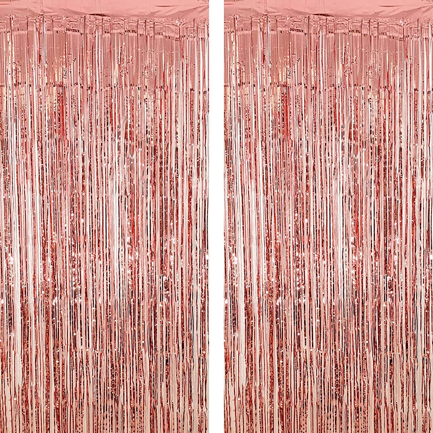 Ellie's Party Supply - Wholesale Decal – Party decorations - Rose Gold Fringe Tinsel Curtain Backdrop1