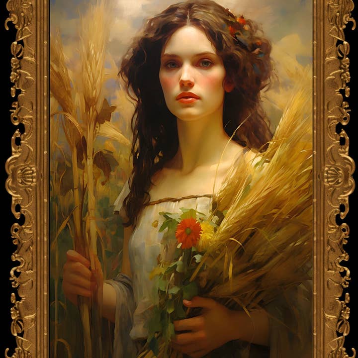 Ye Curiosity Shoppe - Wholesale Art Print - Demeter Greek Goddess Art Print3