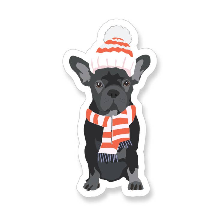 Adesivo de vinil Bulldog Francês por atacado de Apartment 2 Cards