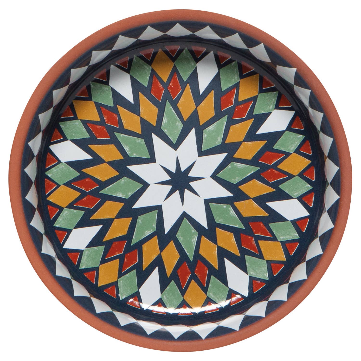 Danica Heirloom - Wholesale Decorative Plate/Dish/Bowl - Kaleidoscope Terracotta Small Dishes Set of 22
