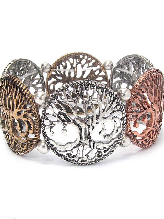 ( U684 ) TREE OF LIFE STRETCH BRACELET for wholesale by Jewelry Max