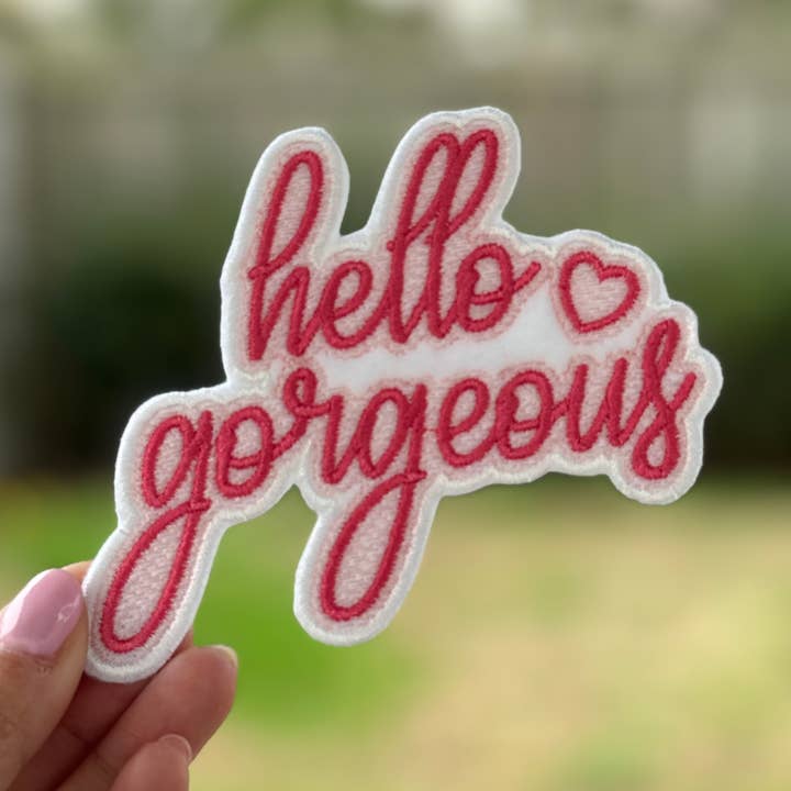 Hallo prachtige opstrijkbare patch voor wholesale door The Rach Co LLC