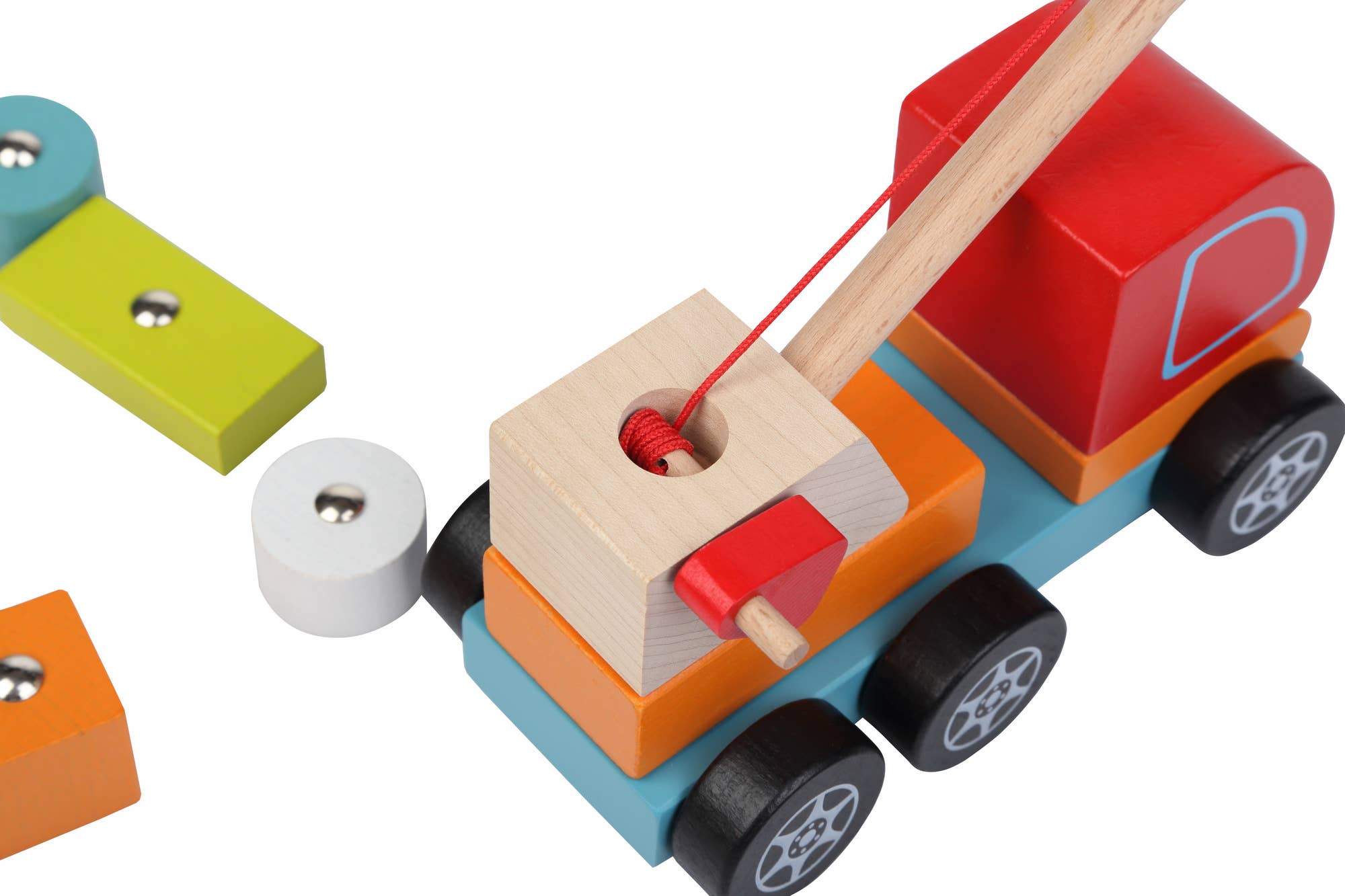 Fainotoys - Wholesale Wood Toy - Kids - Wooden Toy - Crane Truck2