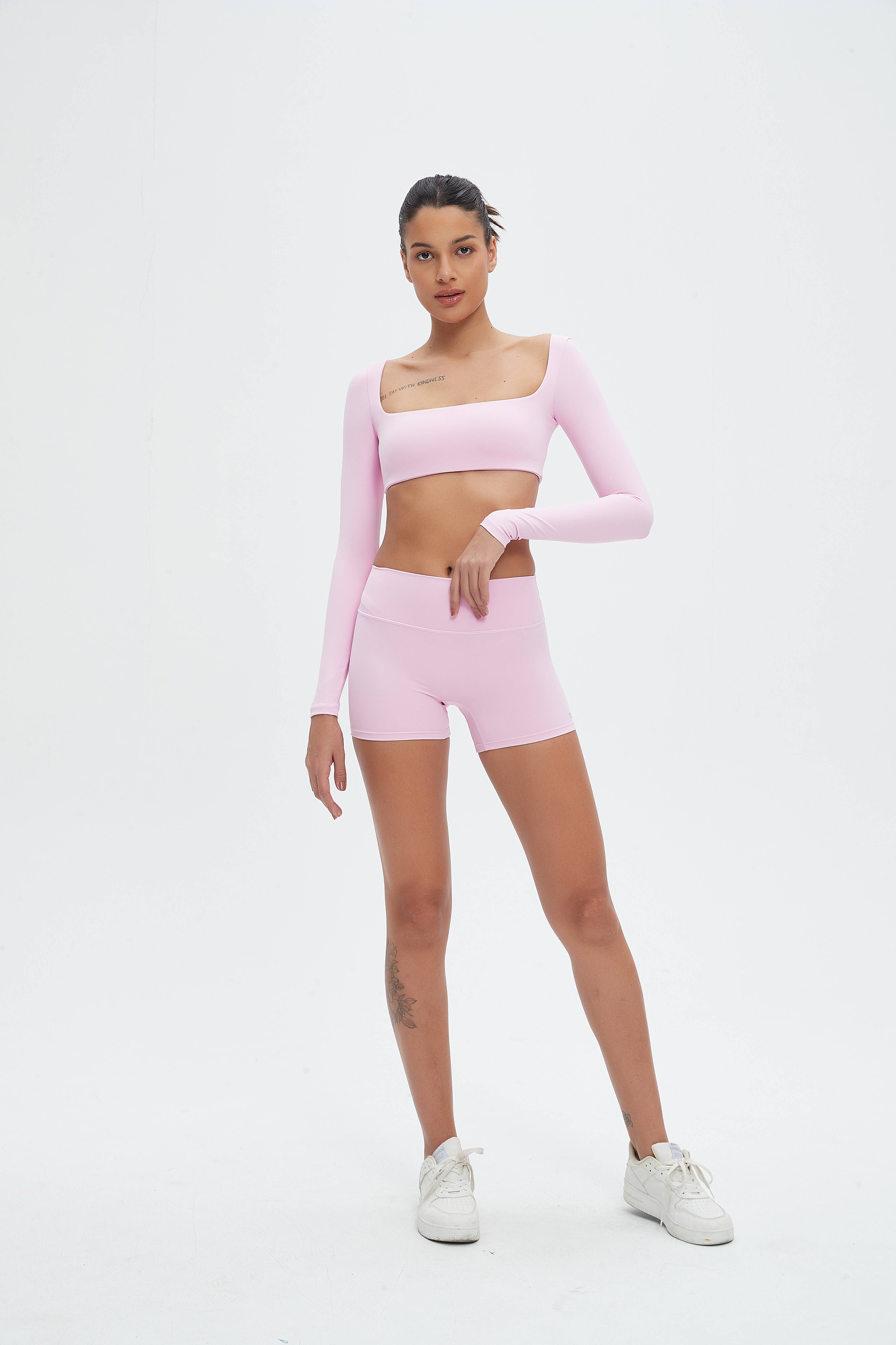 Mantra Active - Wholesale Athletic Shorts - Women's - Nikki SoftBalance™ High-Waisted Active Shorts1