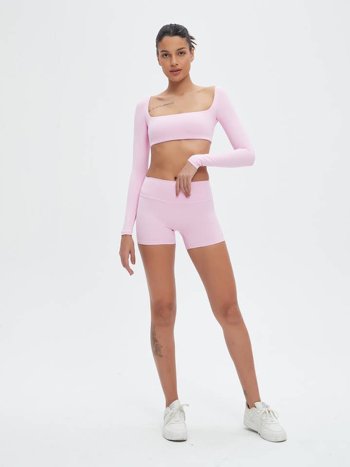 Mantra Active - Wholesale Athletic Shorts - Women's - Nikki SoftBalance™ High-Waisted Active Shorts1