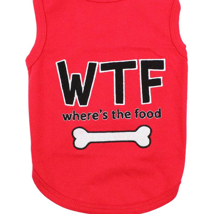 Parisian Pet® - Wholesale Pet Shirt - Dog - WTF Dog T-Shirt – Funny & Trendy Statement Tee for Pets0