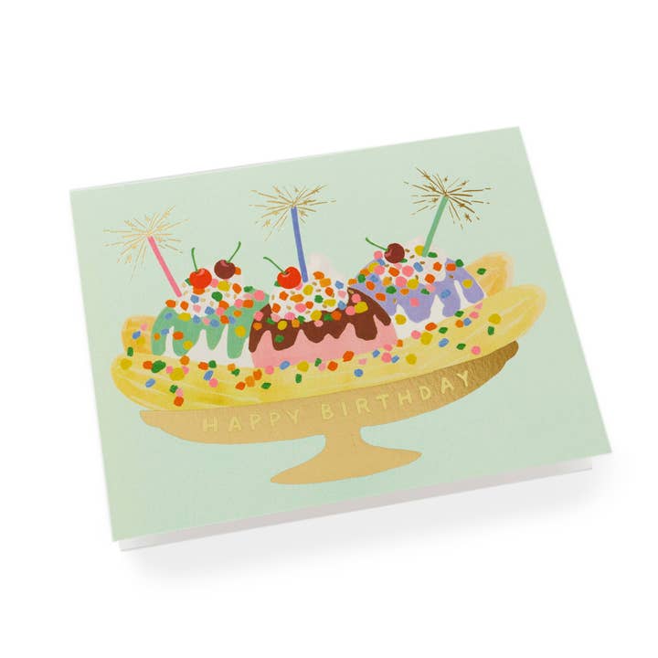 Rifle Paper Co. - Wholesale Birthday Card - Banana Split Birthday Card1