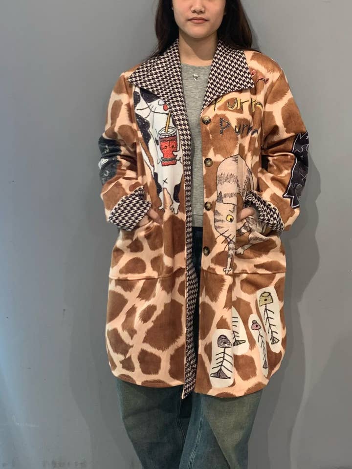 CHAQUETA LARGA ESTAMPADA para venta al por mayor de sole