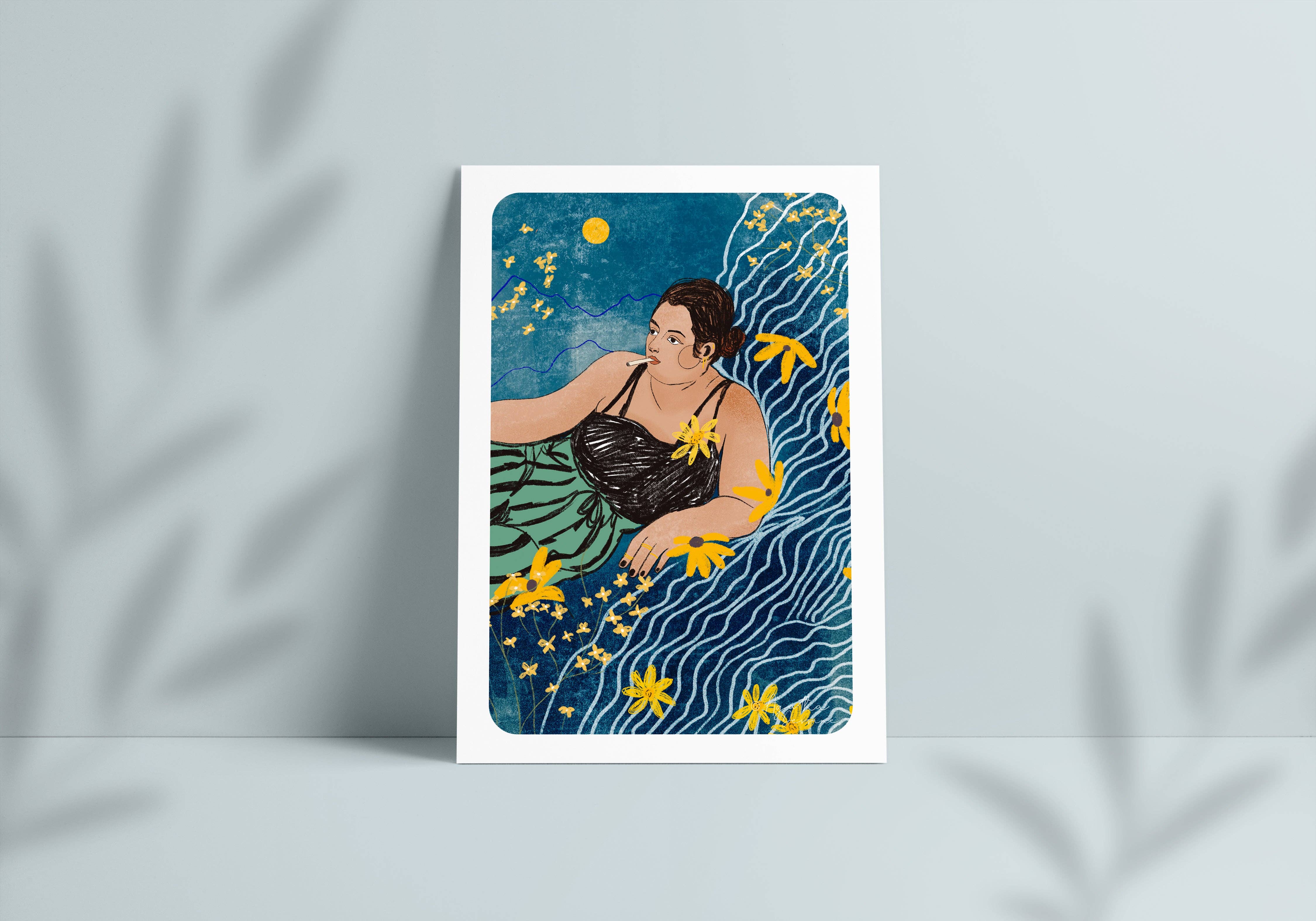 Agatha Dessine – Großhandel Kunstdruck – The Blue Room – Inspiration von Suzanne Valadon0