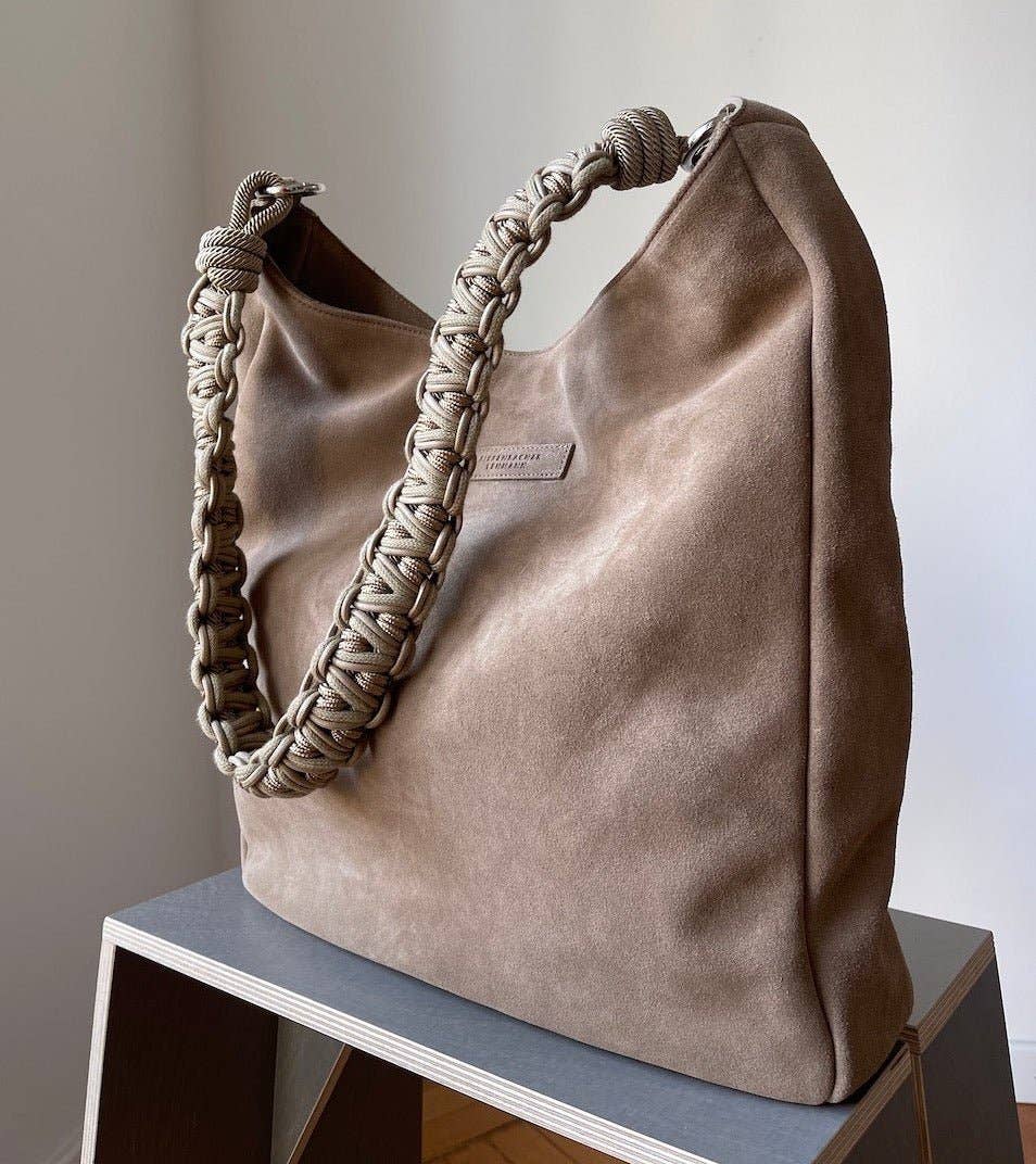 TIEFENBACHER LEHMANN - Wholesale Shoulder Bag - Women's - SHOPPING BAG mocha mousse - light gold4