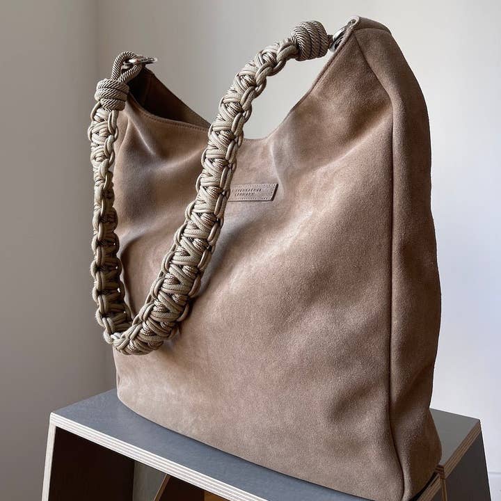 TIEFENBACHER LEHMANN - Wholesale Shoulder Bag - Women's - SHOPPING BAG mocha mousse - light gold4