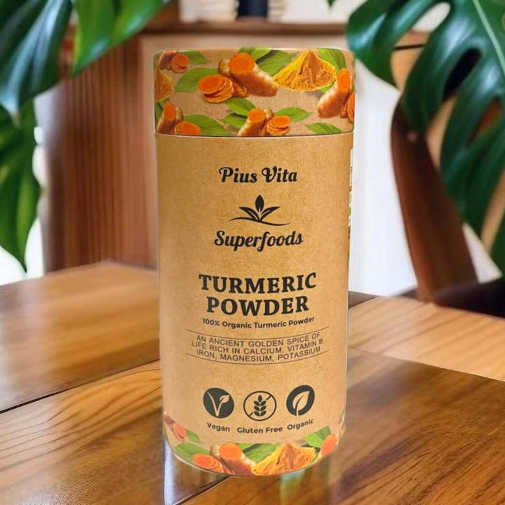 Organic Turmeric Powder – Sugar Free and Diary Free – 300g for wholesale by Pius Vita Superfoods