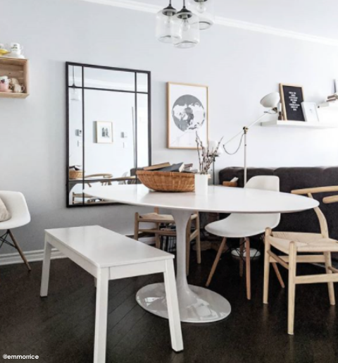 Pink&Brown - Wholesale Side Table - Barbell Oval Table5