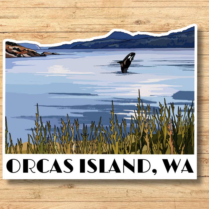 Wild Life Design Co. - Wholesale Sticker - Orcas Island, Washington Sticker | Waterproof Decal3