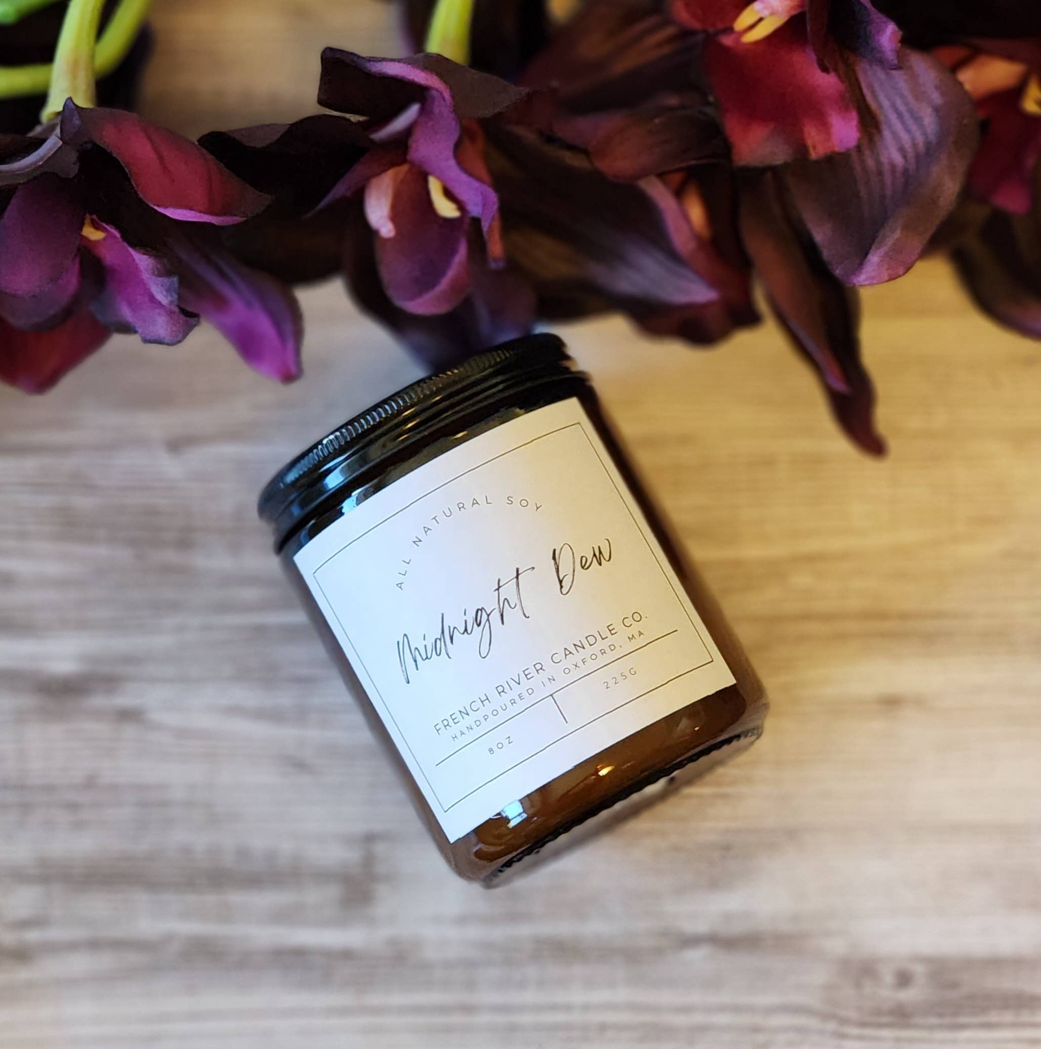 French River Candle Co. - Vendita all'ingrosso Candela in vasetto - Candela di soia profumata Midnight Dew1