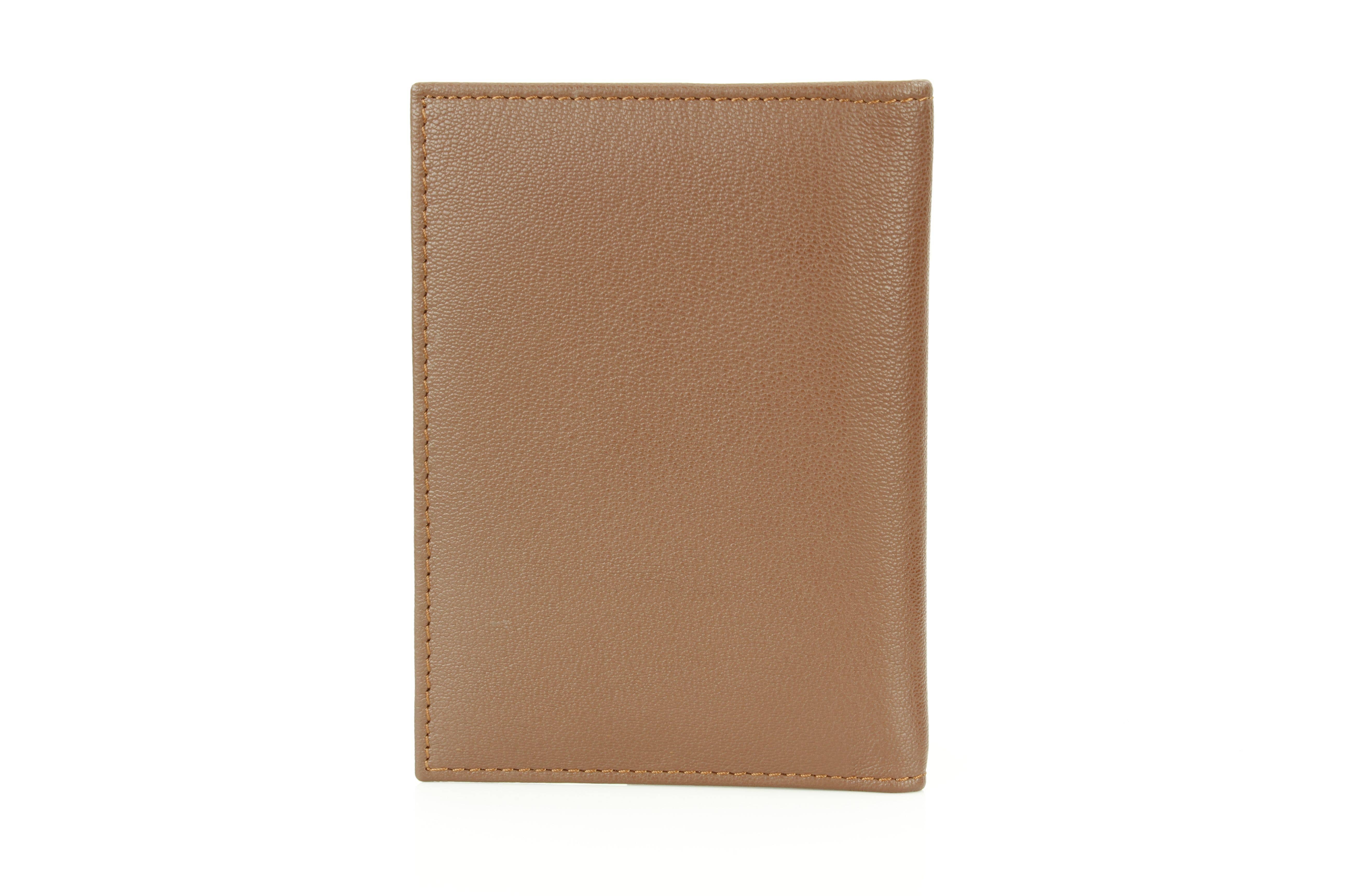 Leather Impressions Inc - Wholesale Passport Case - Unisex - Leather Passport Holder with Card Slots RB LW 21 100516