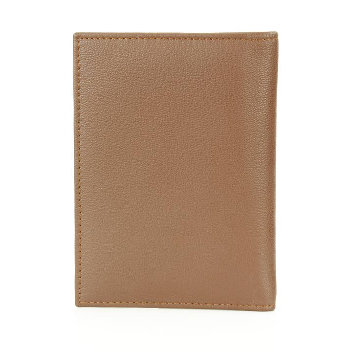 Leather Impressions Inc - Wholesale Passport Case - Unisex - Leather Passport Holder with Card Slots RB LW 21 100516