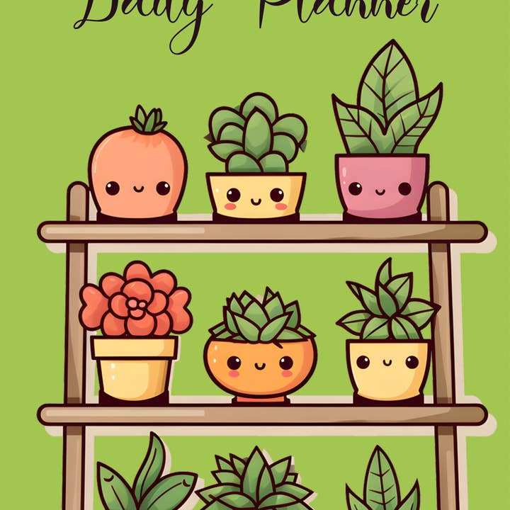 Missh Shop - Wholesale Planner - A5 Clipart Plant Daily Planner 90 pages. Eco friendly paper2