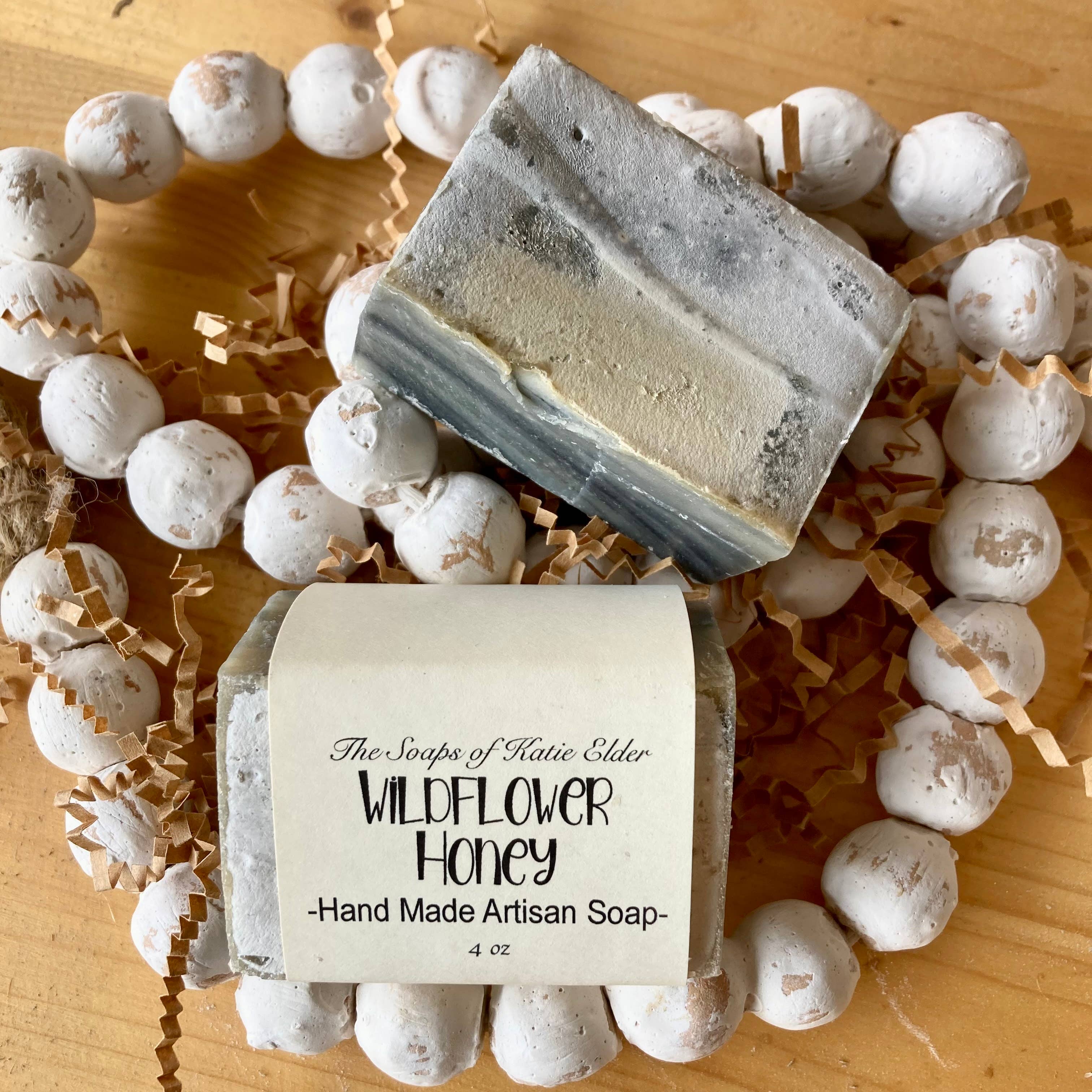 The Soaps of Katie Elder - Wholesale Bar Soap - Wildflower Honey Soap Bar 4-4.5 oz Cold Process Soap0