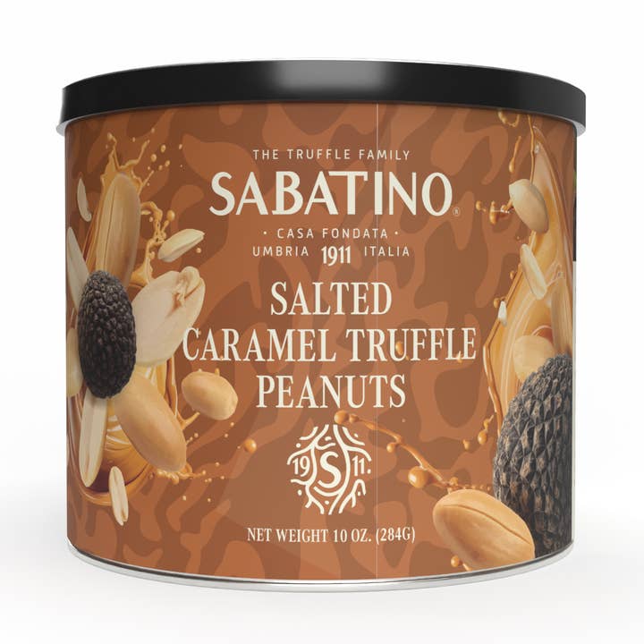 Salted Caramel Black Truffle Peanuts for wholesale by Sabatino Truffles