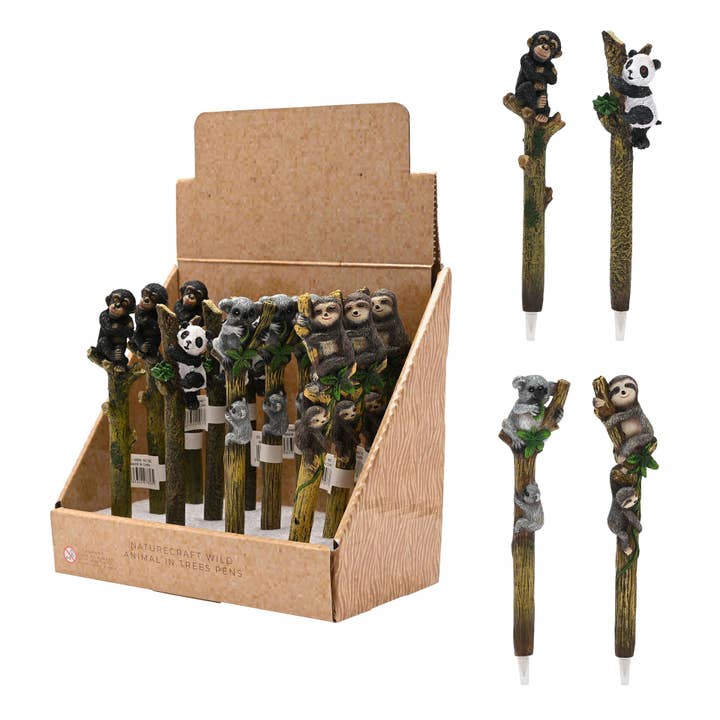 ASTD MULTI 12 Naturecraft Vilda djur i trähägn i CDU - 4 designer för wholesale av WIDDOP and Co.