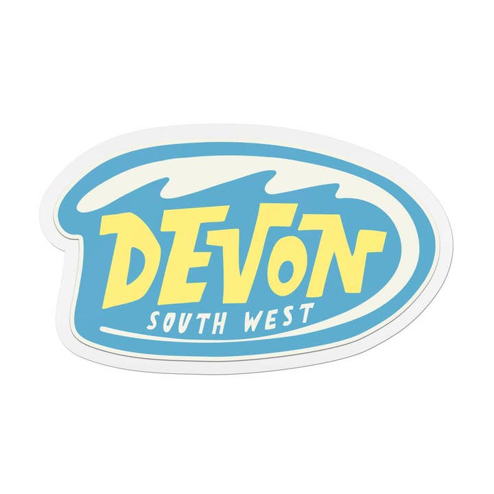 Devon, South West Coast Vinyl Sticker for wholesale by Zuku