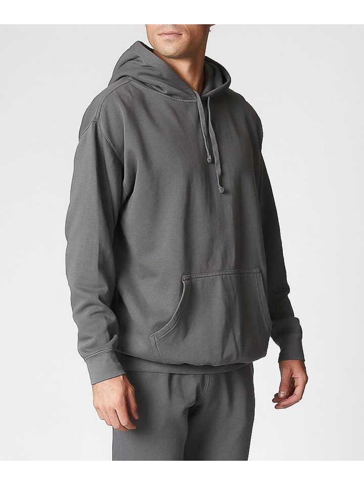 Studio Ko Clothing - Wholesale Hoodie - Men's - MEN'S GARMENT DYE COTTOM HOODIE