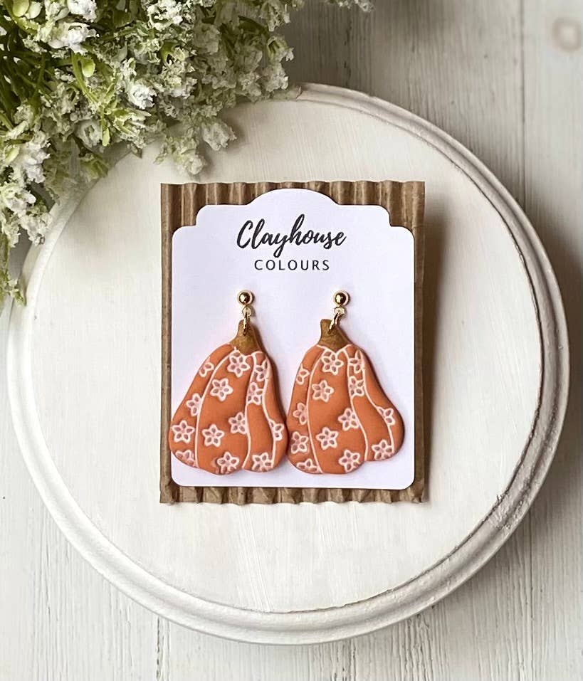 Clayhouse Colours - Wholesale Dangle Earrings - Pumpkin Earrings 2