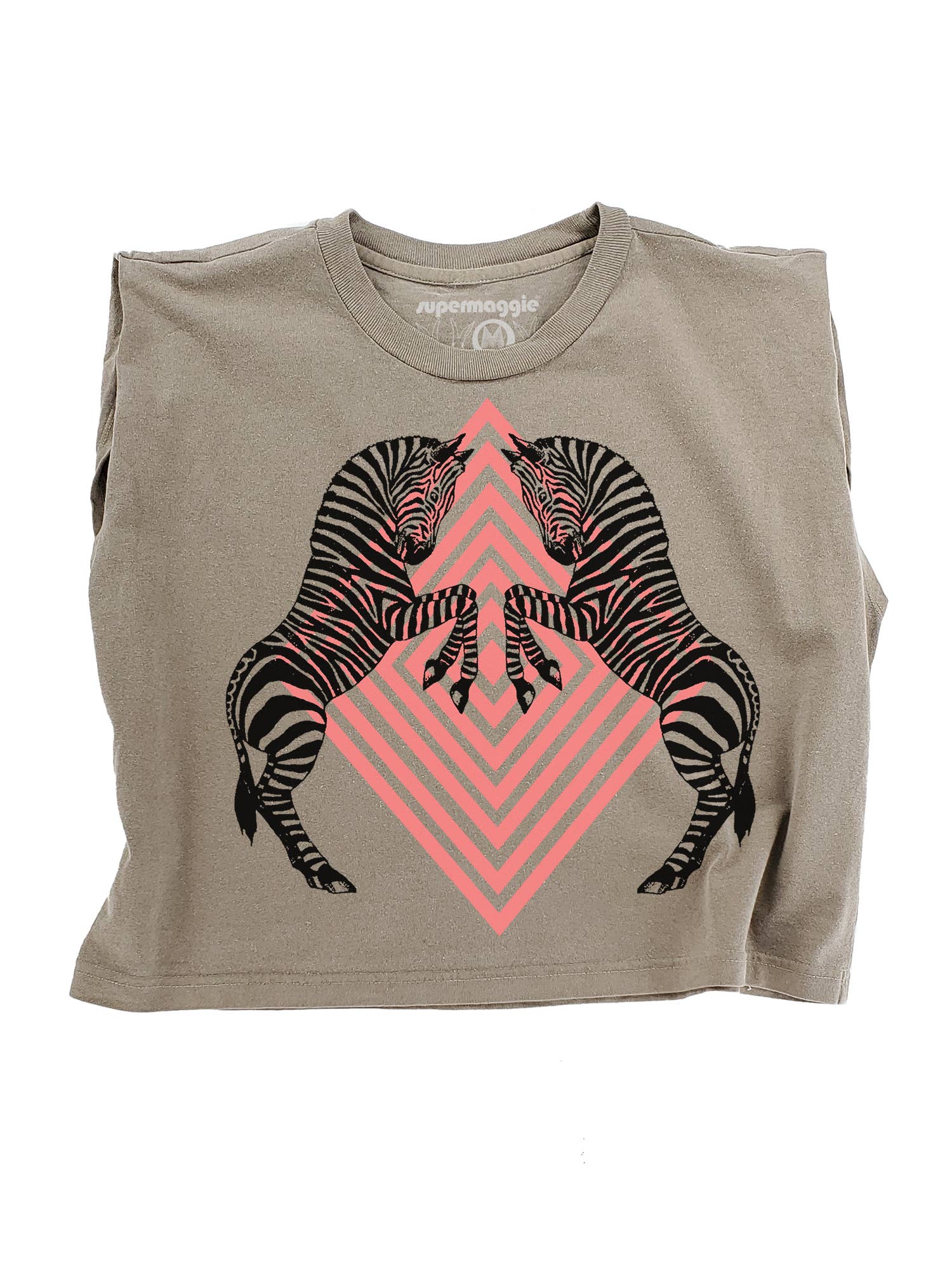 Supermaggie @ Faire - Wholesale T-Shirt (Graphic) - Women's - Zebras Maisie Heavyweight Muscle Tee4