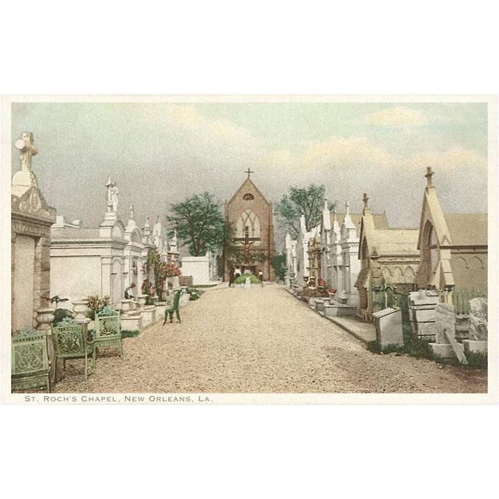 Found Image Press – wholesale Vykort – Vykort LU-229 St. Rochs kapell, New Orleans