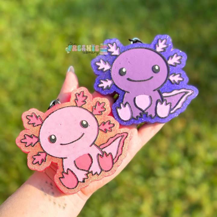 Schattige Axolotl Auto Luchtverfrisser | Aangepaste Geur voor wholesale door The Freshie Library