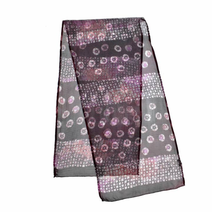 Dupatta Designs - Wholesale Scarf - Women's - Tesla Handprinted Scarf