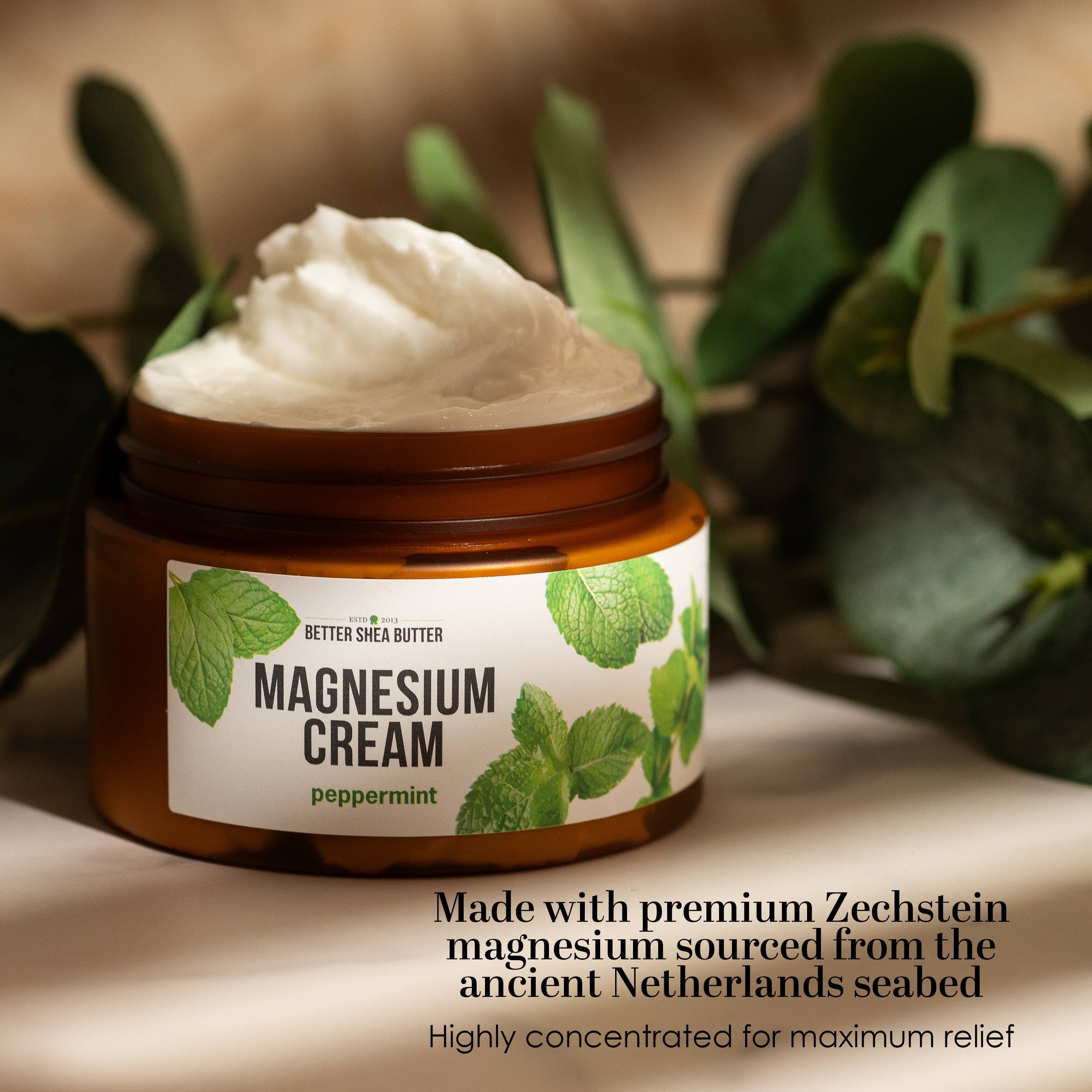 Better Shea Butter - Wholesale Body Cream/Lotion - Magnesium Cream (Peppermint) for Sleep and Relaxation1