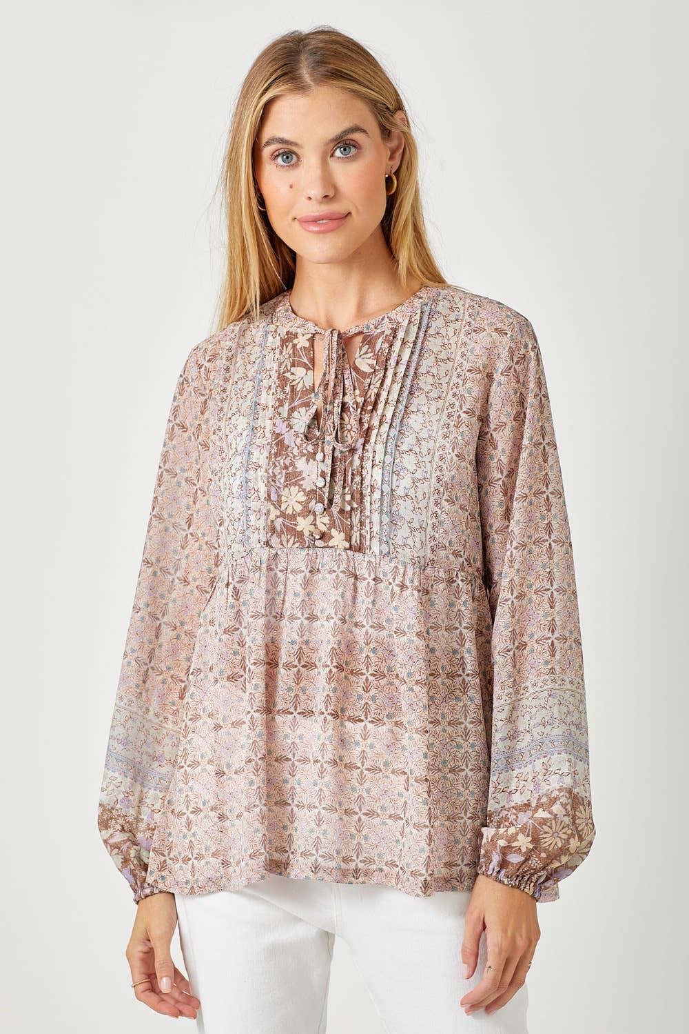 Mystree - Wholesale Blouse - Women's - 60521 Printed Peasant Blouse10