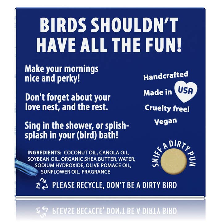 Totally Cheesy - Wholesale Bar Soap - Wash Your Tits Bird Pun Soap | Funny Novelty Gift