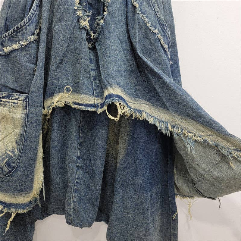 Sanyao Fashion - Venta al por mayor Vaqueros - Mujer - Jeans Hip-Hop Patchwork Desgastados M173 – Estilo Callejero Ajustado8