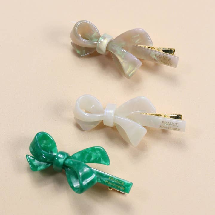 Horquillas Lily biodegradables con lazo de acetato de celulosa, juego de 2 para venta al por mayor de Talis Collection