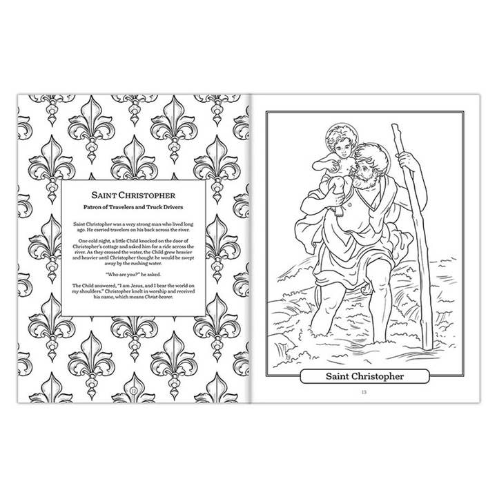 Christian Brands Catholic - Wholesale Coloring & Activity Book - Kids & Baby - Michael Adams Best Loved Saints Coloring Book - 12/pk1