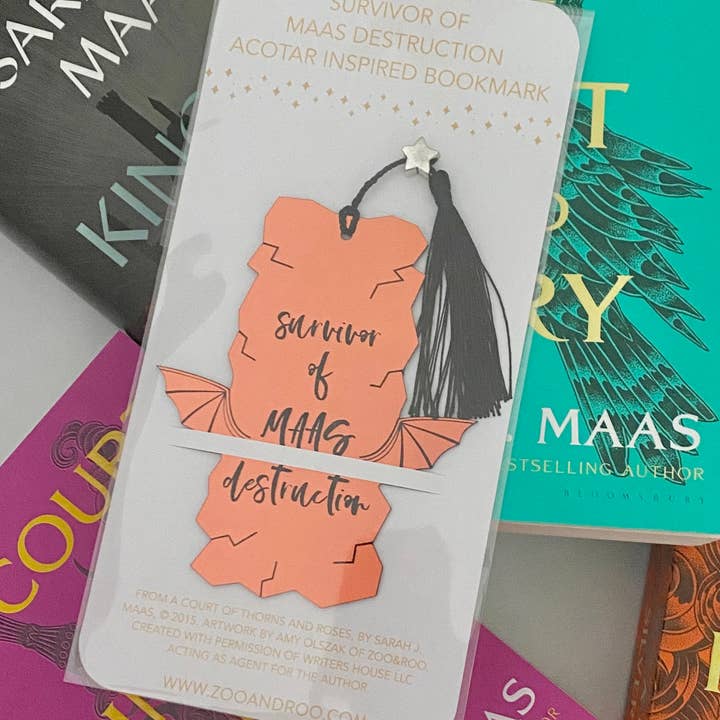 zoo&roo - Wholesale Bookmark - Survivor of Maas Destruction bookmark ACOTAR TOG CC2