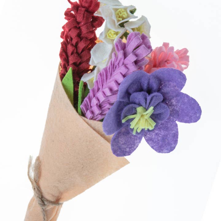 Silk Road Bazaar - Wholesale Artificial Flowers - Petite Foxglove & Lupine Bouquet