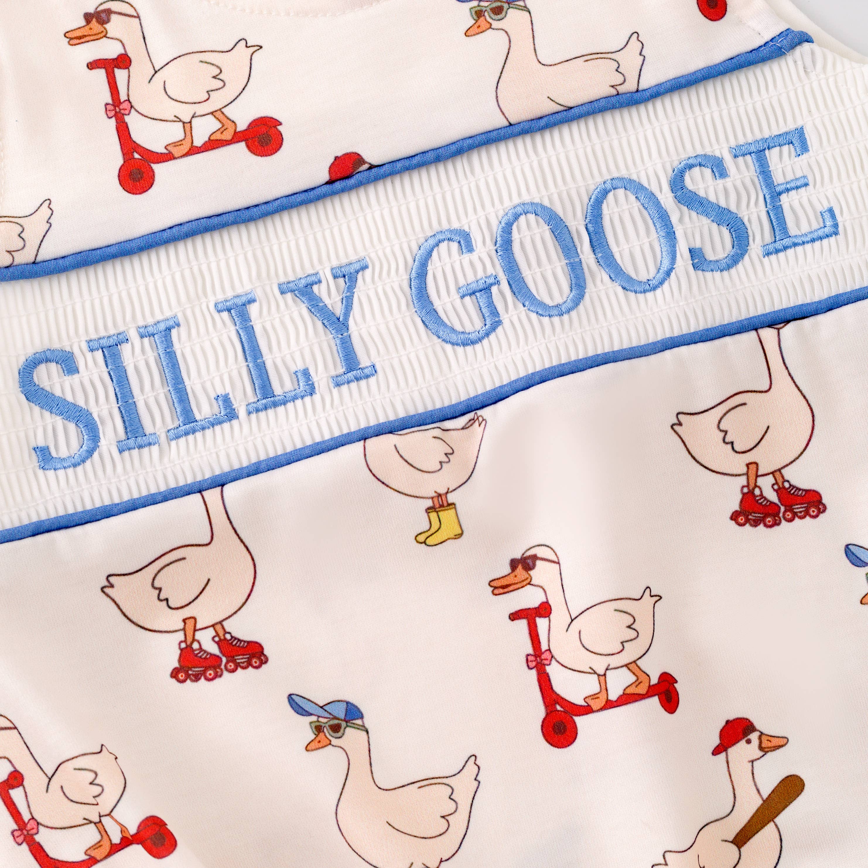 Auraquise - Vente Ensemble haut et short – enfant - Vêtements assortis d'été pour garçons frères avec broderie d'oie farfelue8