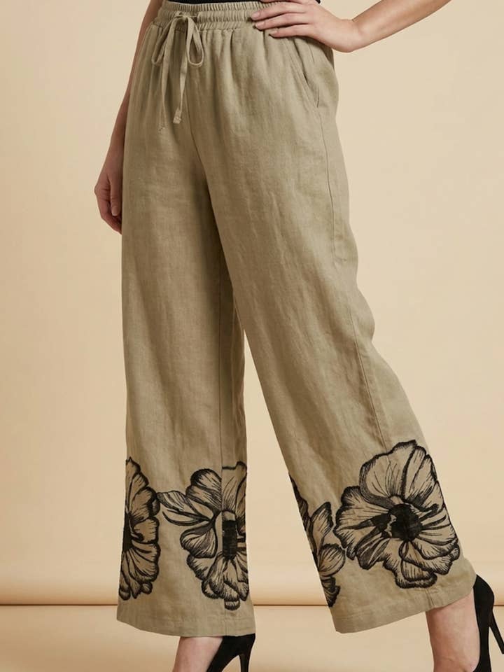 wg2526 khaki pants for wholesale by Lilie Rose