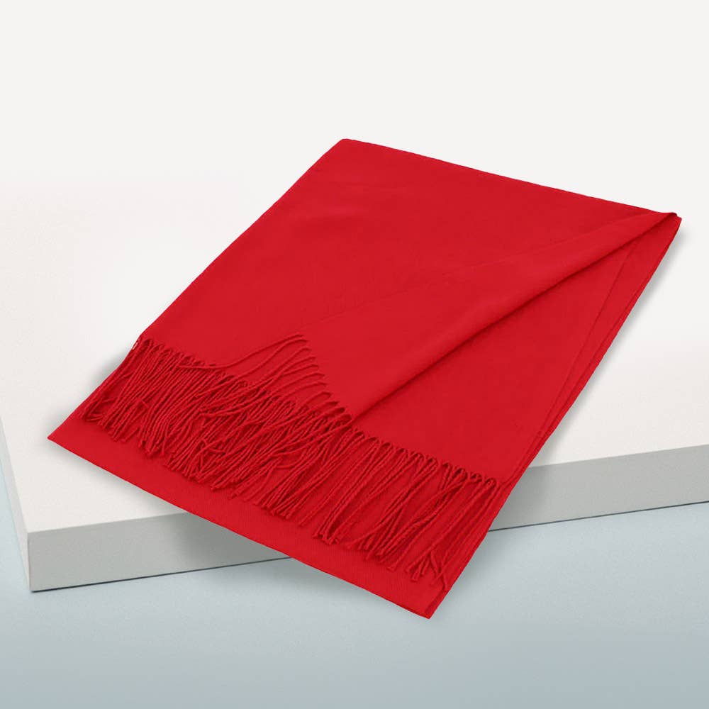 Sensibling Corp. - Vente Écharpe – femme - Écharpe châle unie en pashmina18