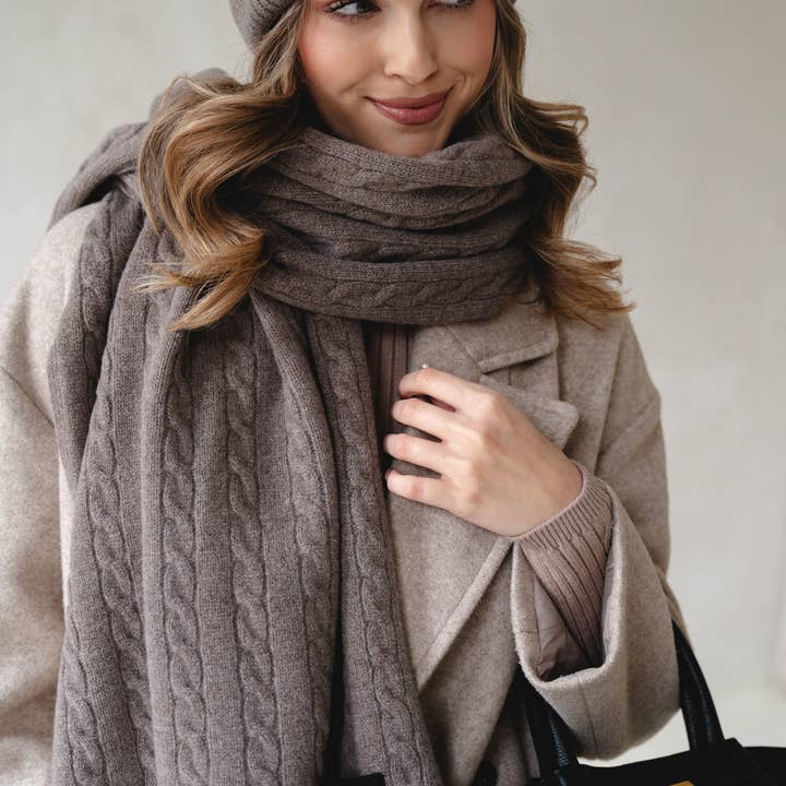 Ander - Wholesale Beanie - Women's - BELLANO Cashmere Blend Knitted Beanie 17